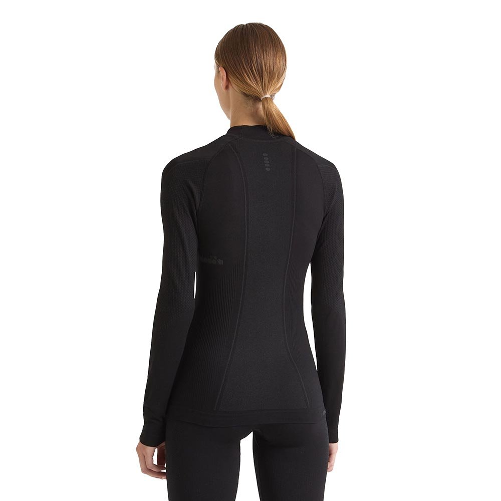 Tricou termic Diadora L. Turtle Neck Stratozero W negru