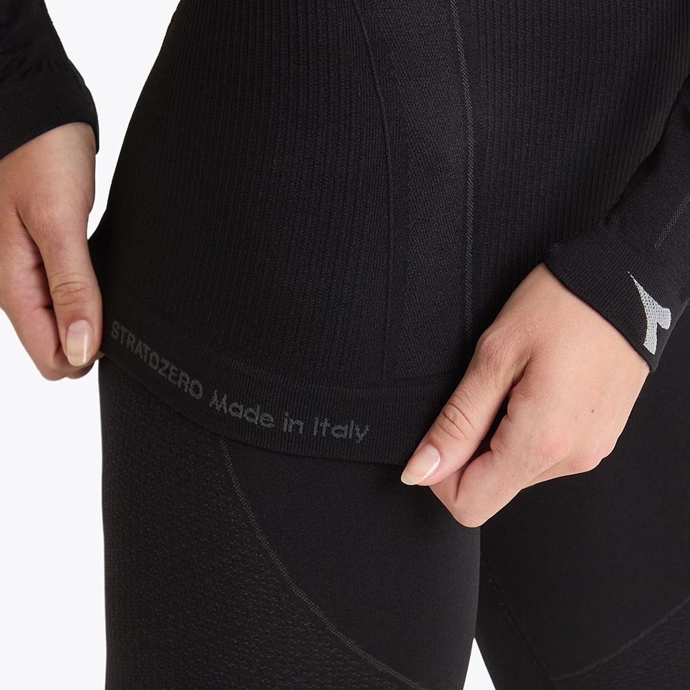 Tricou termic Diadora L. Turtle Neck Stratozero W negru