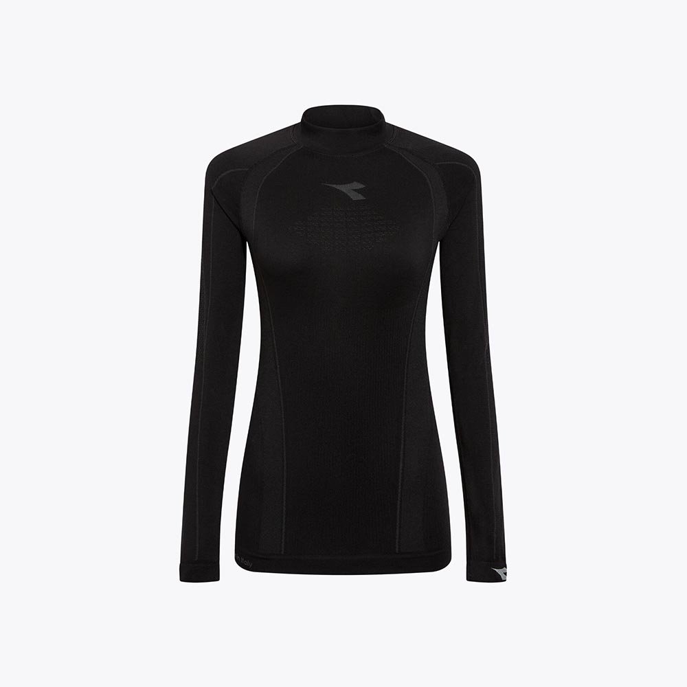 Tricou termic Diadora L. Turtle Neck Stratozero W negru