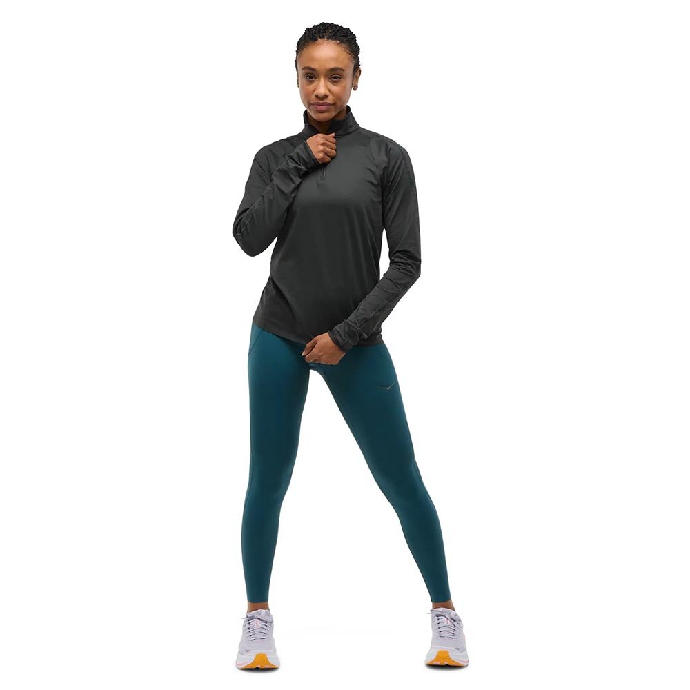 Koszulka Hoka GlideTech Quarter Zip W Grejpfrutowa