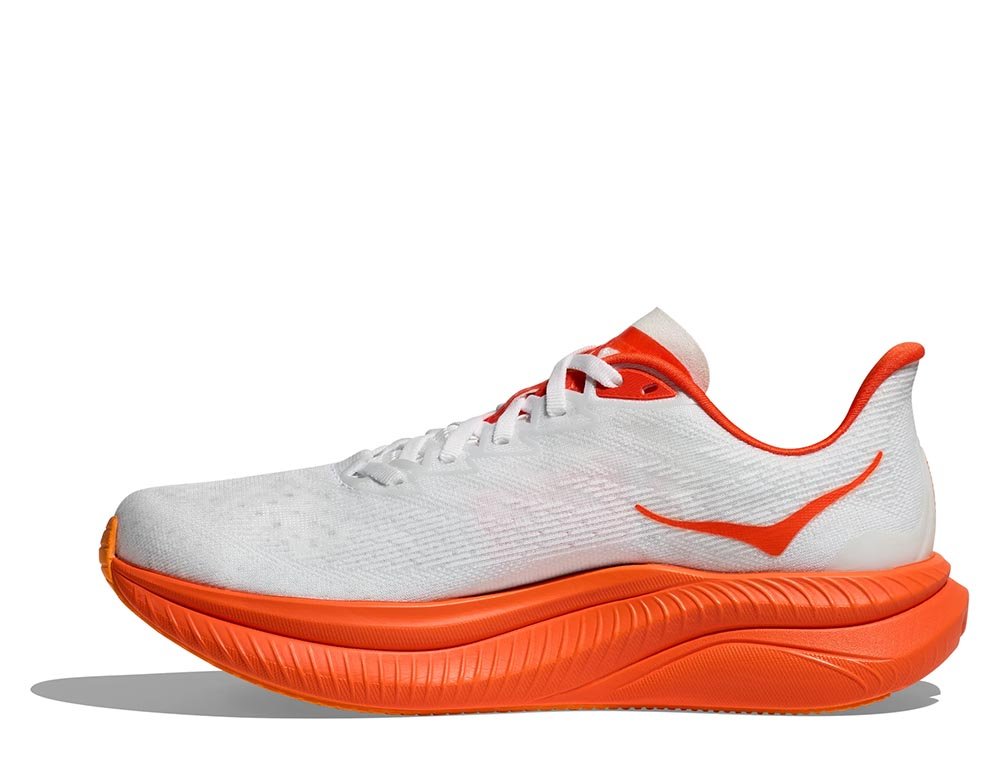 Pantofi Hoka Mach 6 W alb/portocaliu