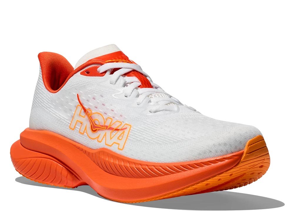 Pantofi Hoka Mach 6 W alb/portocaliu