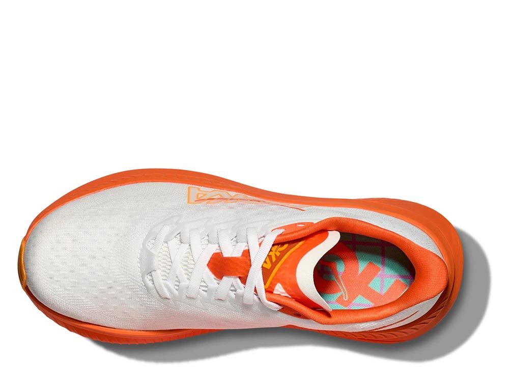 Pantofi Hoka Mach 6 W alb/portocaliu