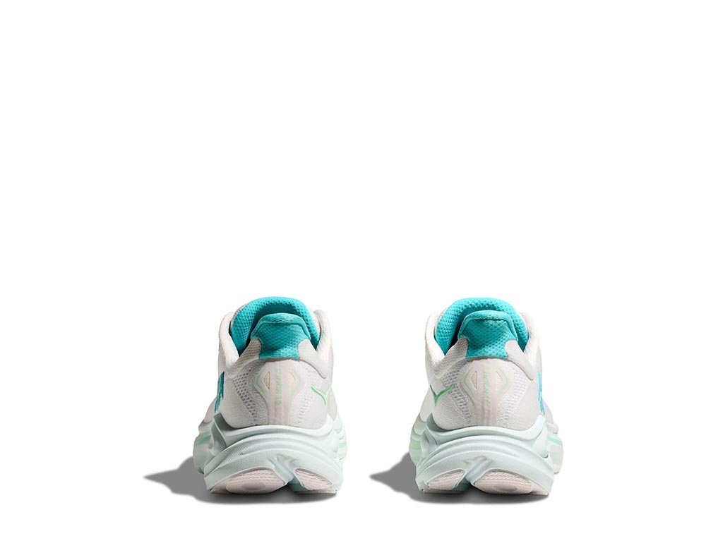 Hoka Clifton 10 W White and Turquoise Shoes