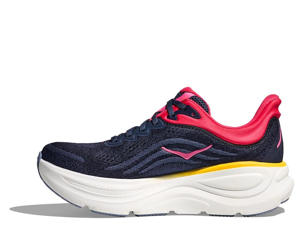 Hoka Bondi 9 W Navy Blue Pink Shoes