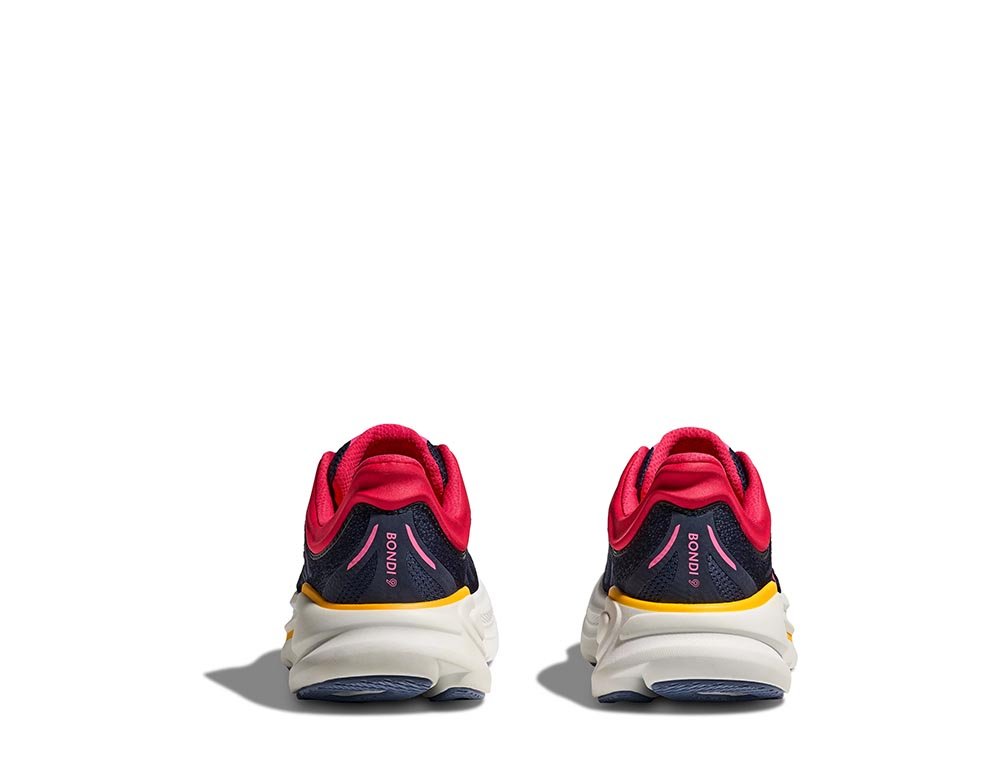 Hoka Bondi 9 W Navy Blue Pink Shoes