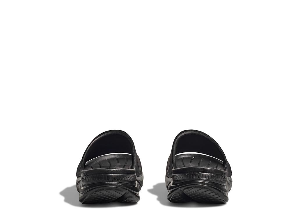 Sandale de recuperare Hoka Ora Athletic Slide U, alb-negru