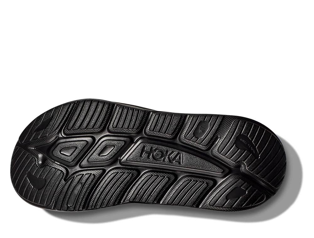 Sandale de recuperare Hoka Ora Athletic Slide U, alb-negru