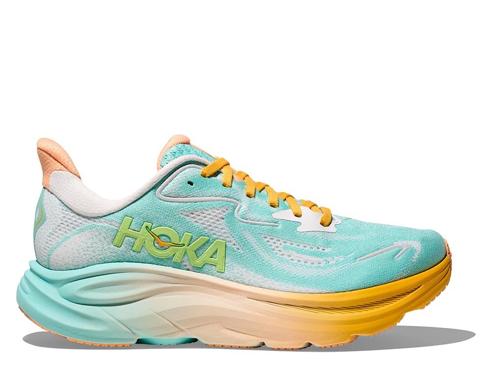 Hoka Clifton 10 W Shoes Blue and Orange