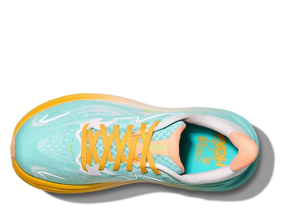 Hoka Clifton 10 W Shoes Blue and Orange