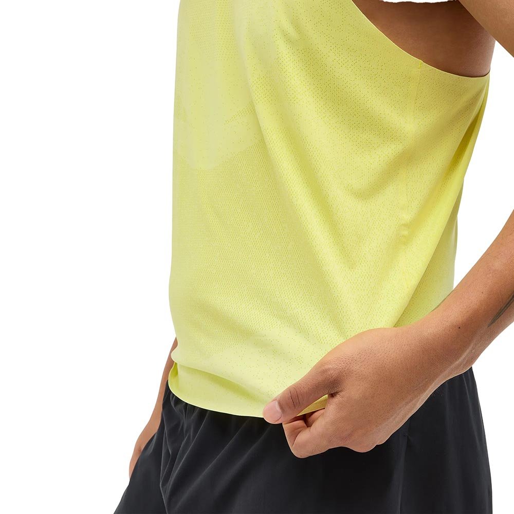 Koszulka Hoka Race Singlet M Limonkowa