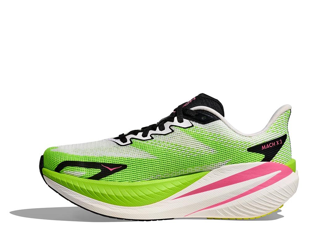 Buty Hoka Mach X 3 W Biało-Limonkowe