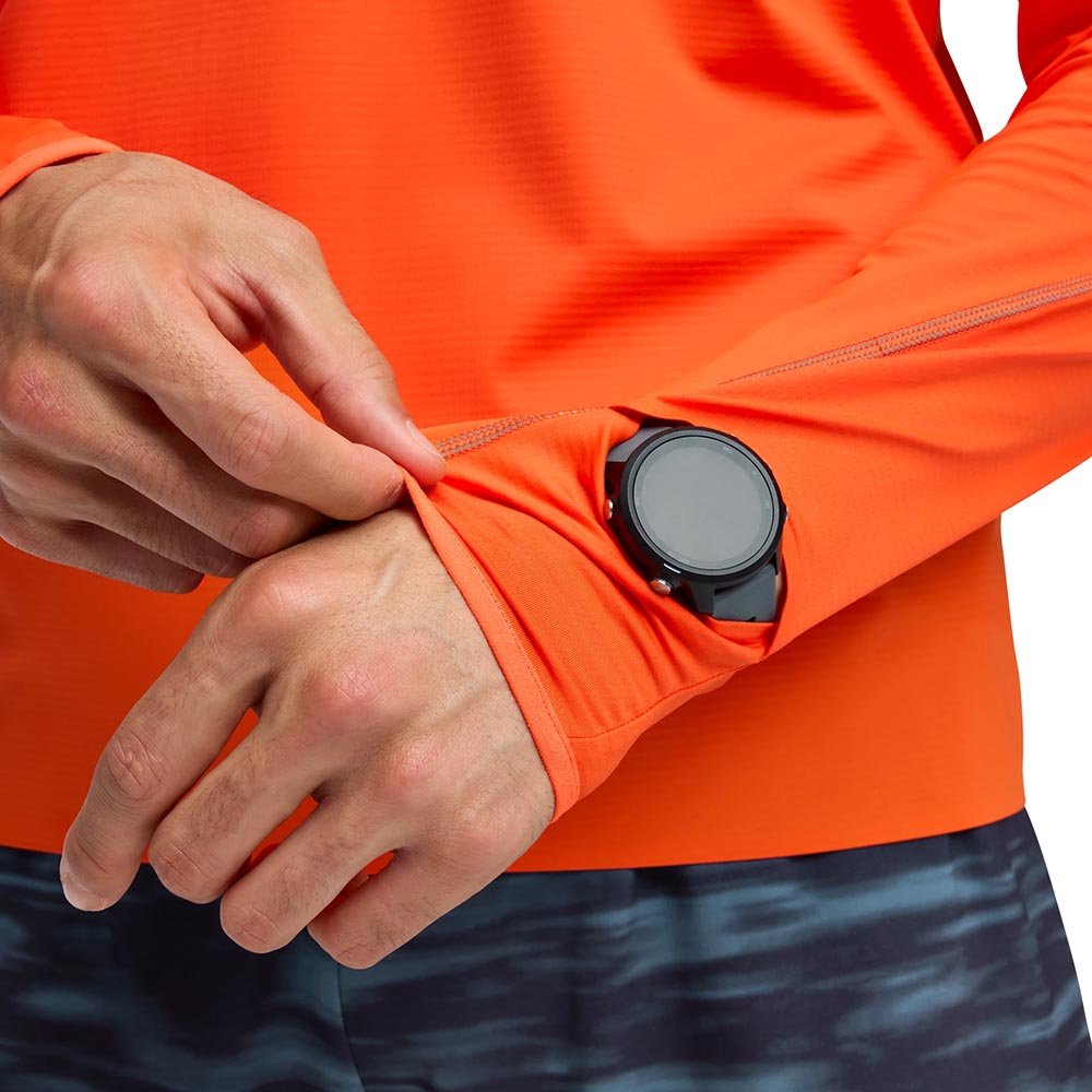 Koszulka Hoka GlideTech Quarter Zip M Pomarańczowa