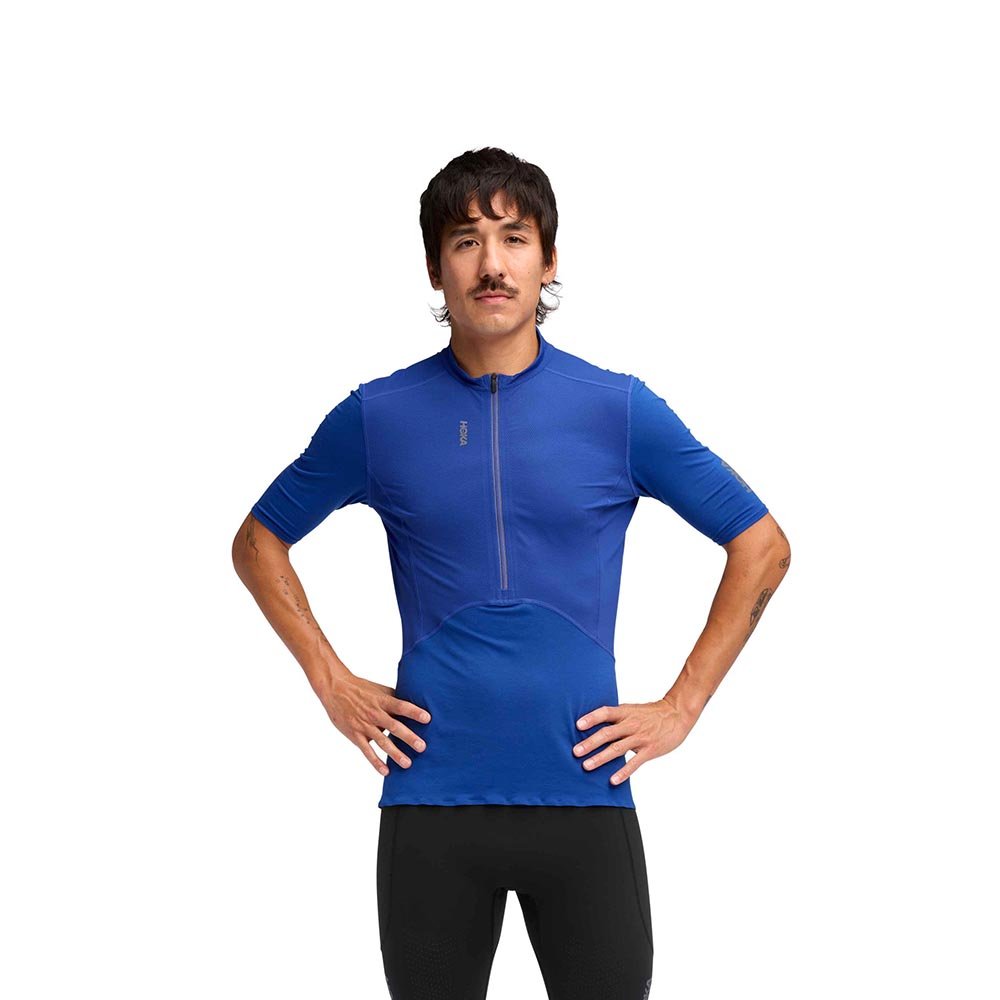 Hoka Skybreeze Short Sleeve Zip T-Shirt M Blue