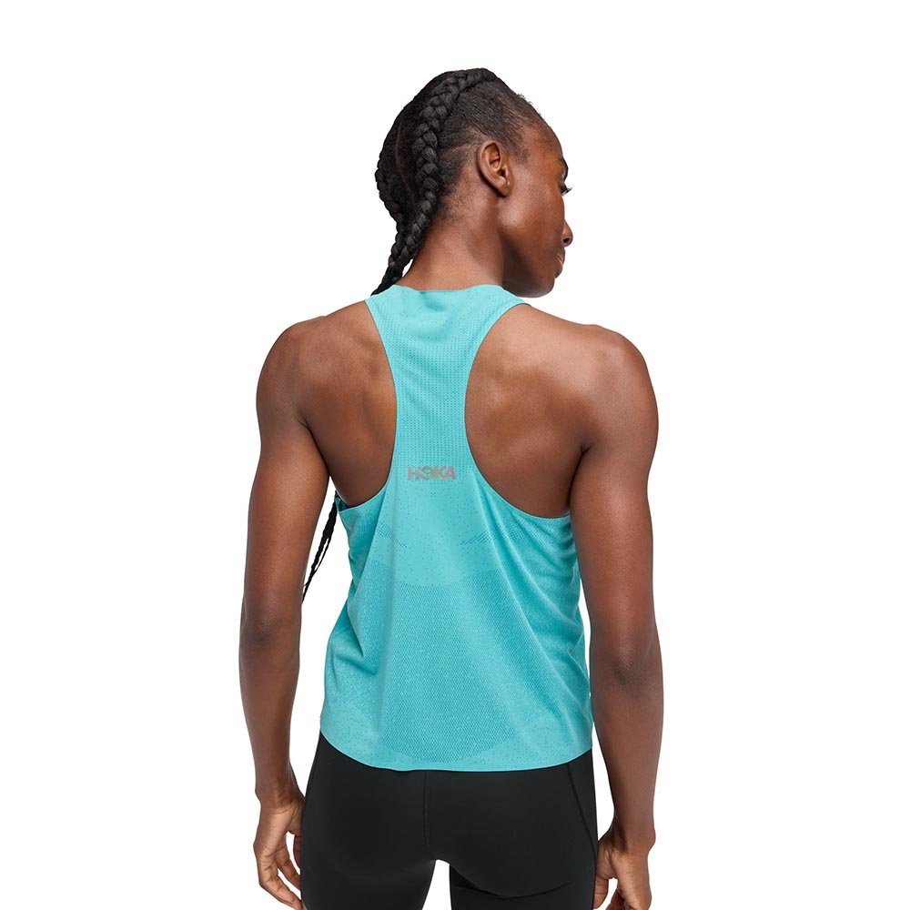 Hoka Race Singlet W Blue