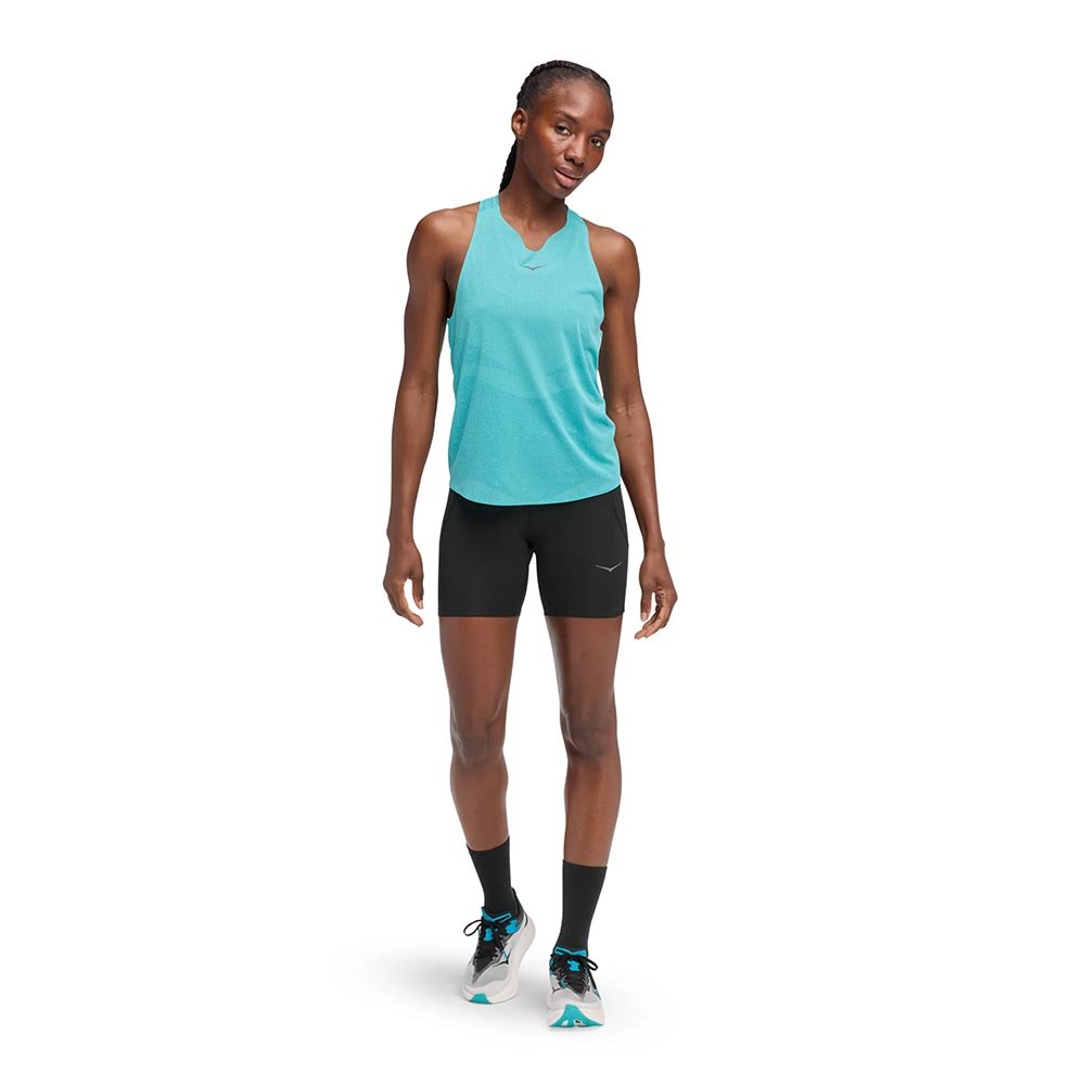 Hoka Race Singlet W Blue