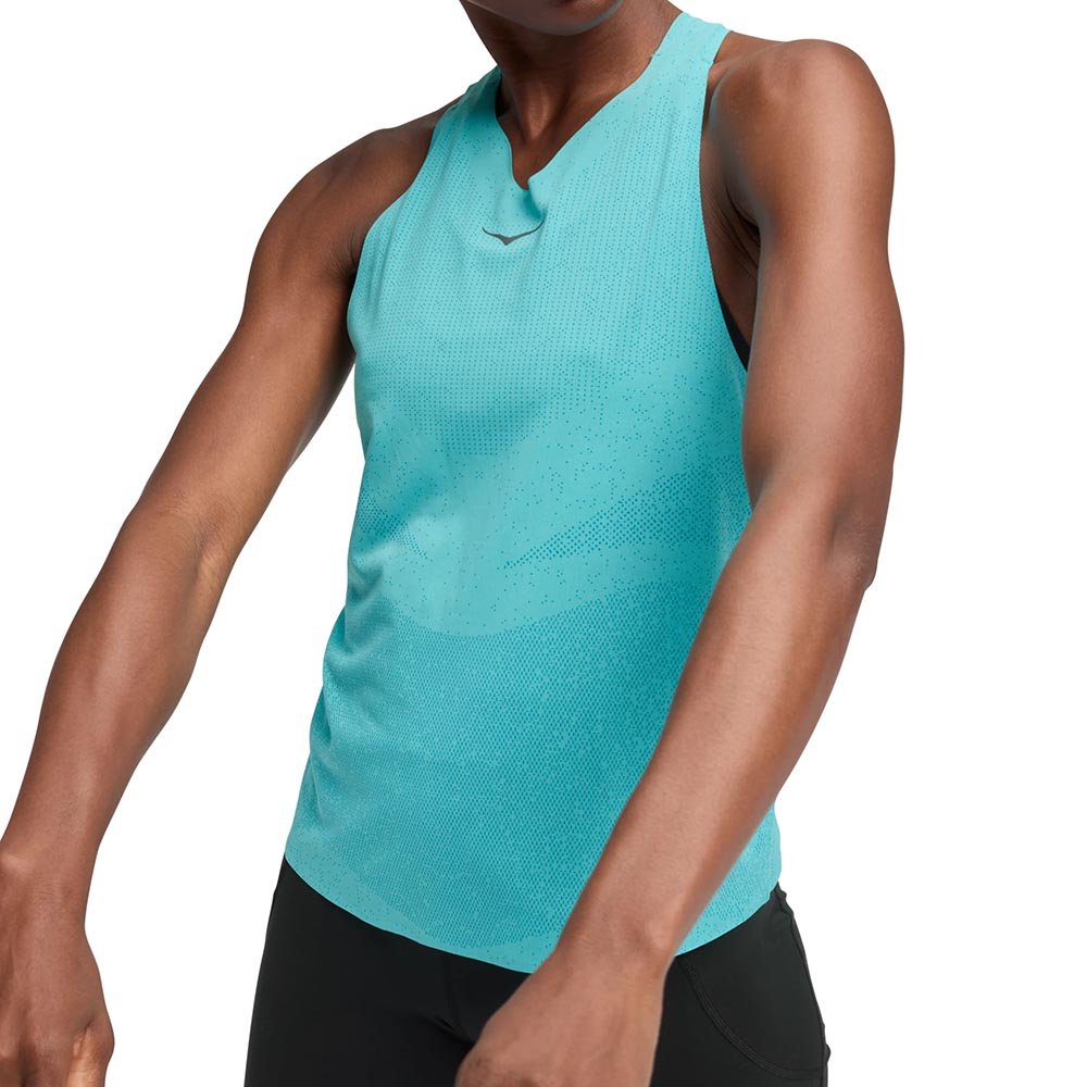 Hoka Race Singlet W Blue