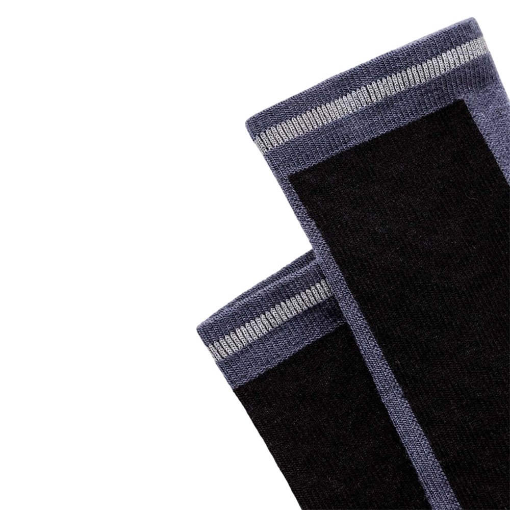 Skarpetki Icebreaker Merino Blend Run+ Ultralight Crew U Szaro-Czarne