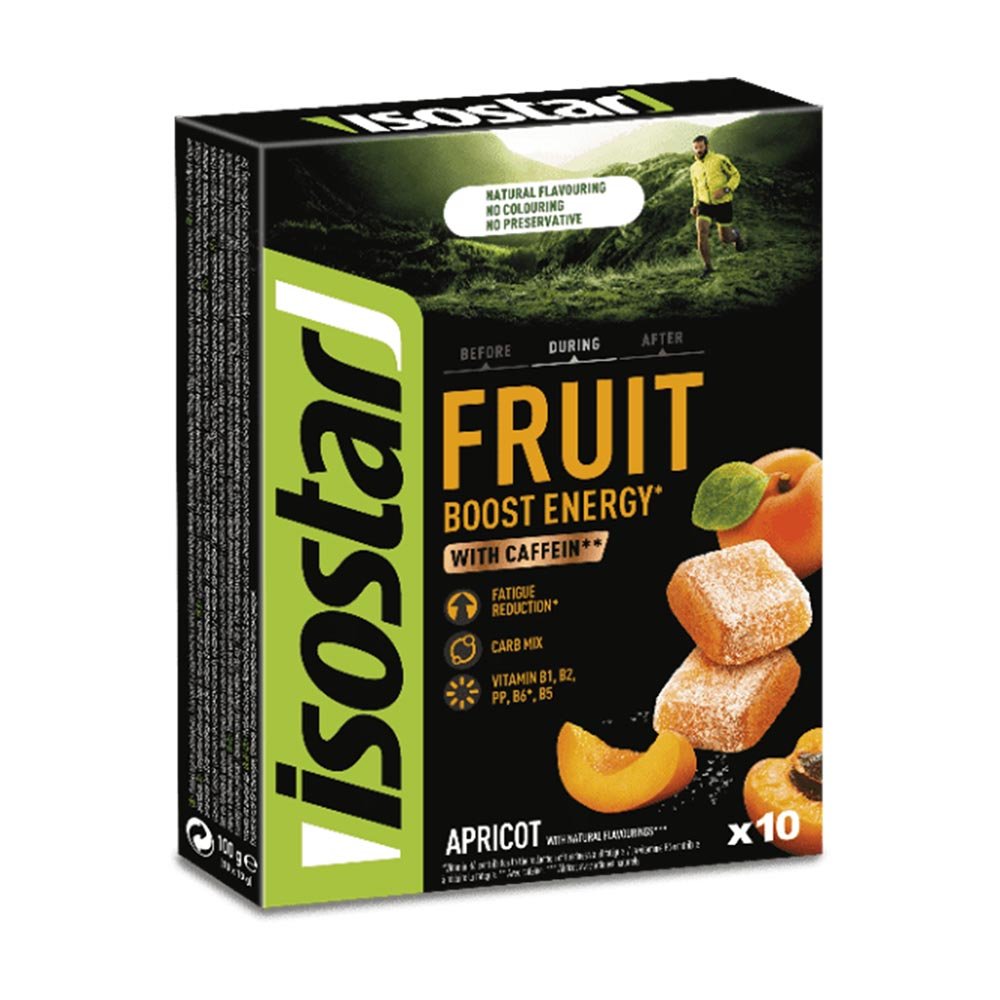 Isostar Energy Fruit Boost Apricot Flavored Caffeine Jellies - 100G