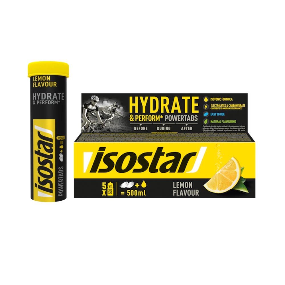 Isostar Power Tabs cu aromă de lămâie - 120g