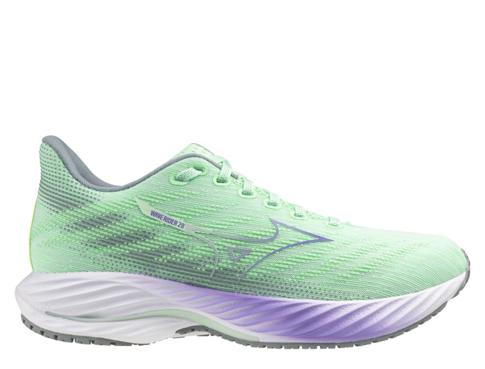 Pantofi Mizuno Wave Rider 28 W verde-violet