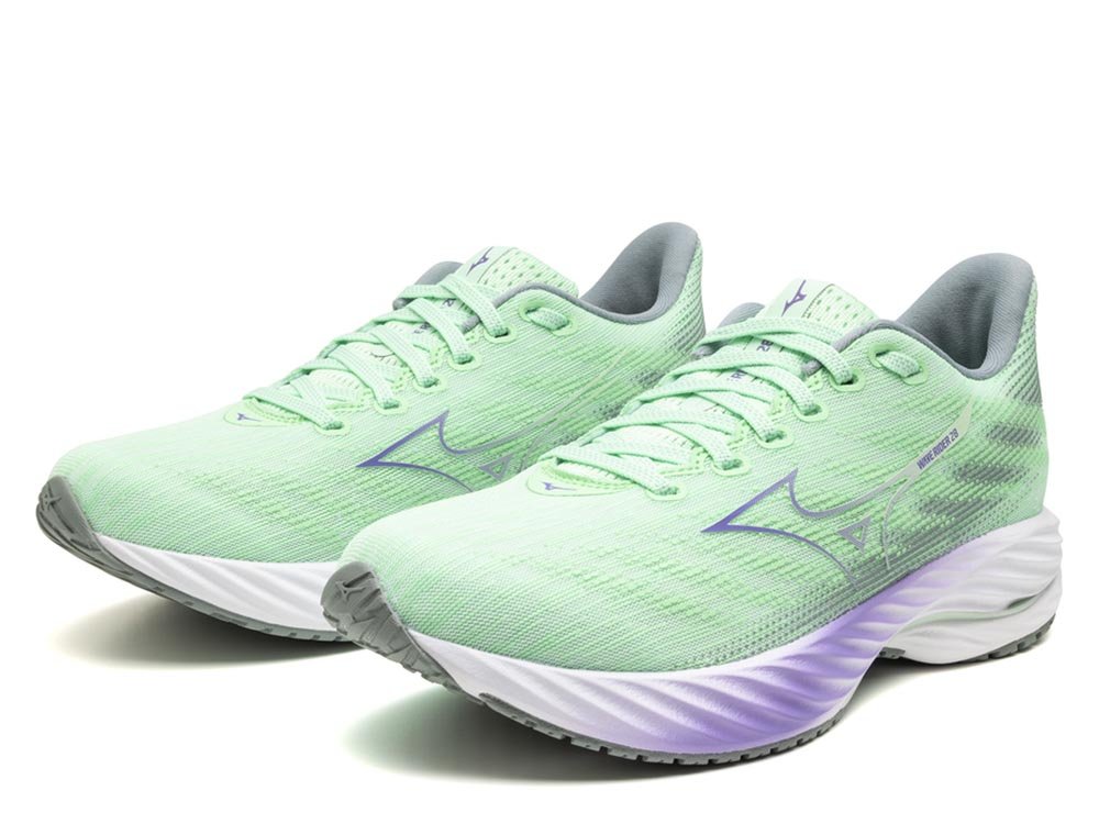 Pantofi Mizuno Wave Rider 28 W verde-violet