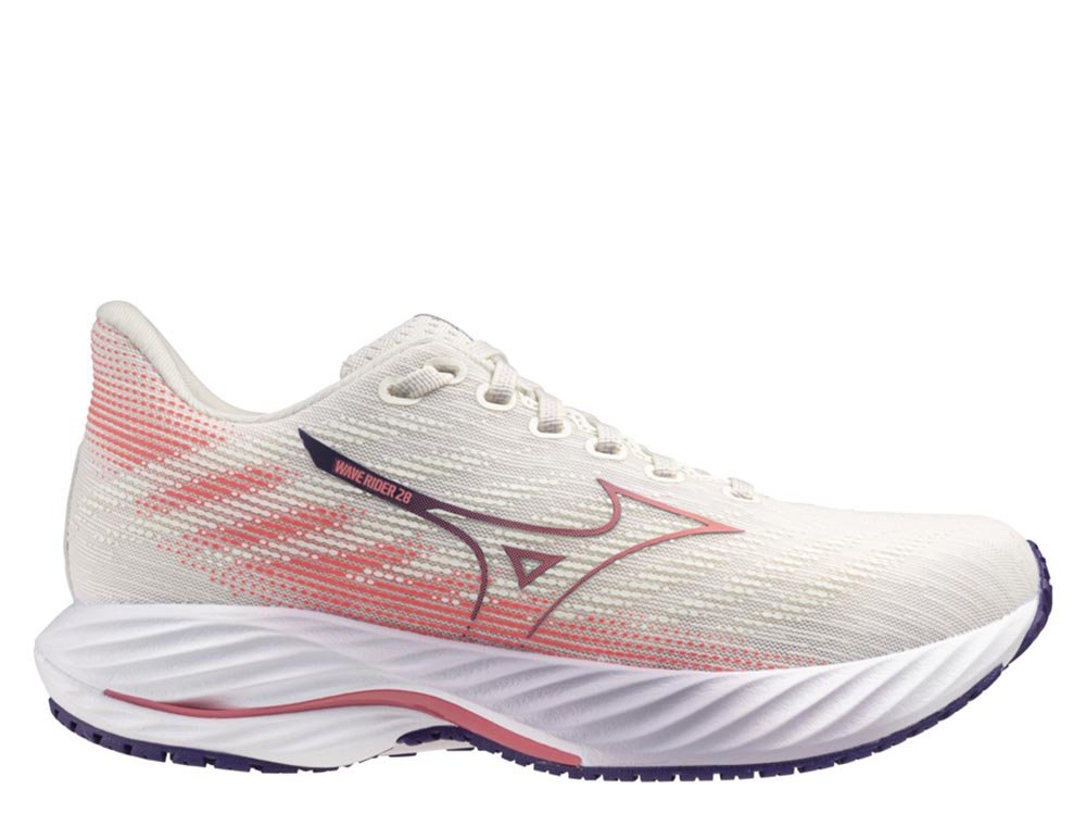 Pantofi Mizuno Wave Rider 28 W alb/roz