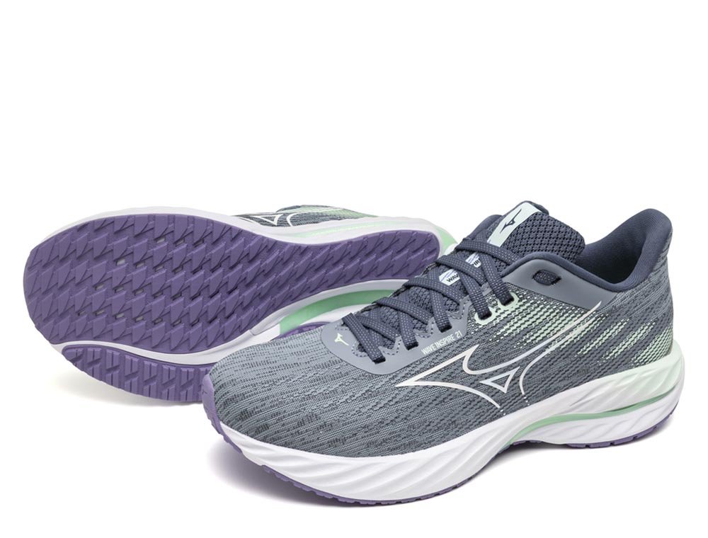 Mizuno Wave Inspire 21 W Purple Green Shoes
