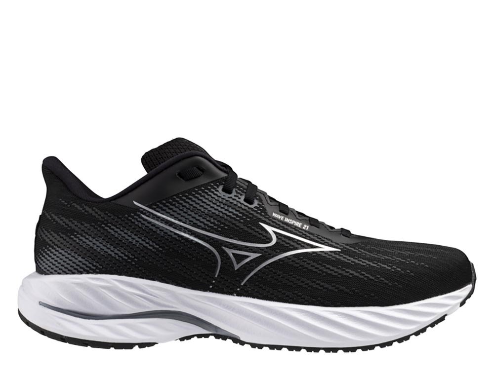 Mizuno Wave Inspire 21 M Black and White Shoes