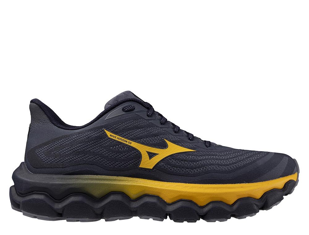 Mizuno Wave Horizon 8 M Navy Blue and Honey Shoes