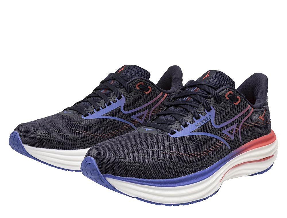 Buty Mizuno Wave Rider 29 W Granatowo-Fioletowe