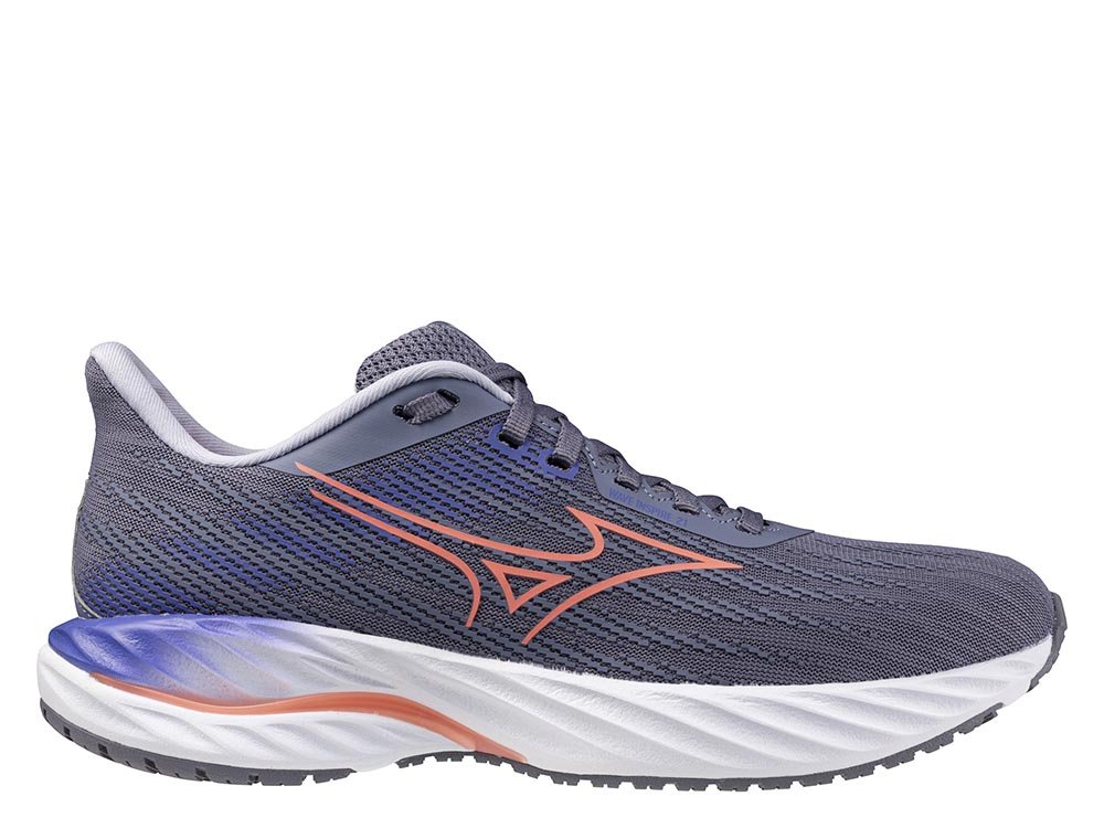 Buty Mizuno Wave Inspire 21 W Fioletowo-Pomarańczowe