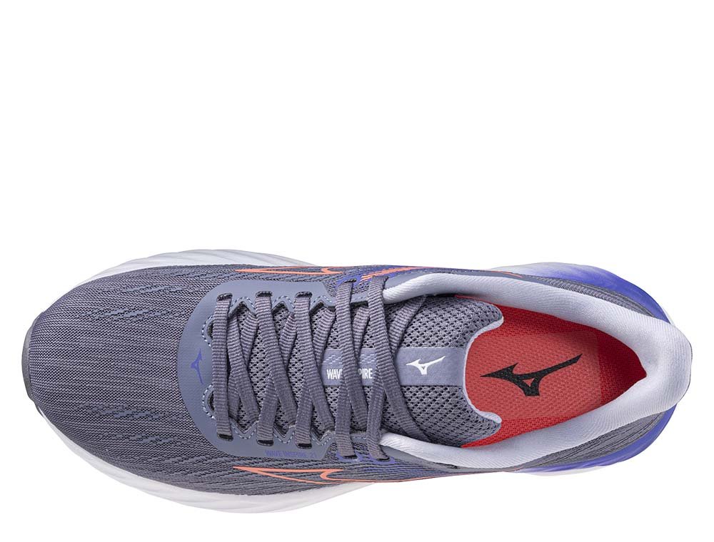 Buty Mizuno Wave Inspire 21 W Fioletowo-Pomarańczowe