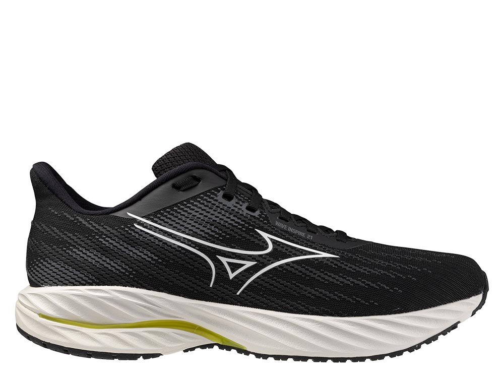 Mizuno Wave Inspire 21 M Black and White Shoes