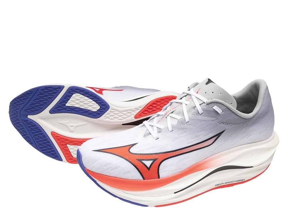 Buty Mizuno Wave Rebellion Flash 3 M Szaro-Czerwone