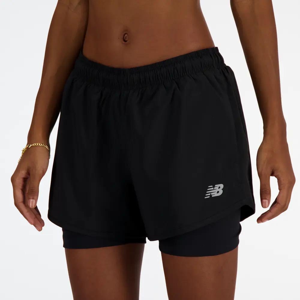 New Balance Sport Essentials 2 In 1 W Black Shorts