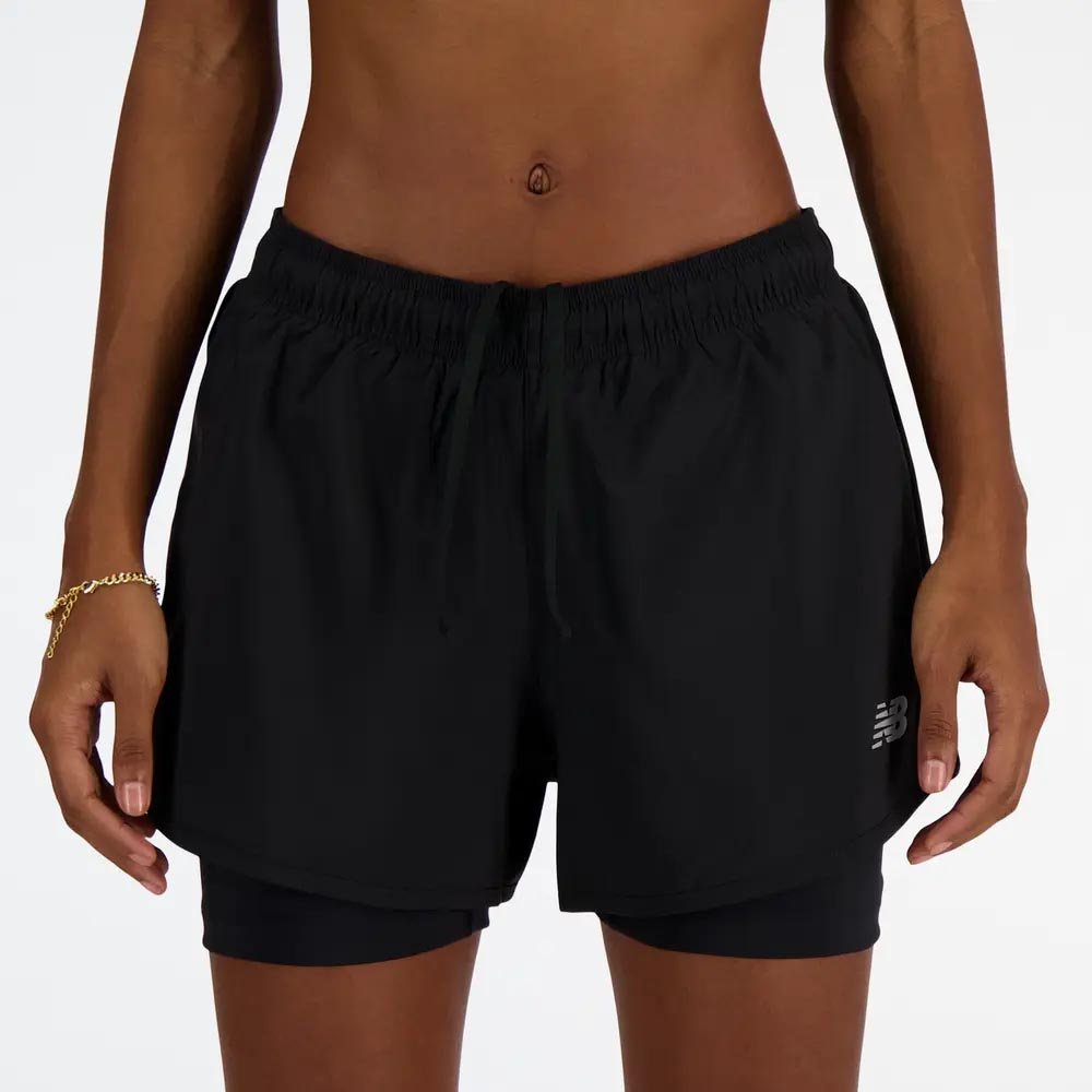 New Balance Sport Essentials 2 In 1 W Black Shorts