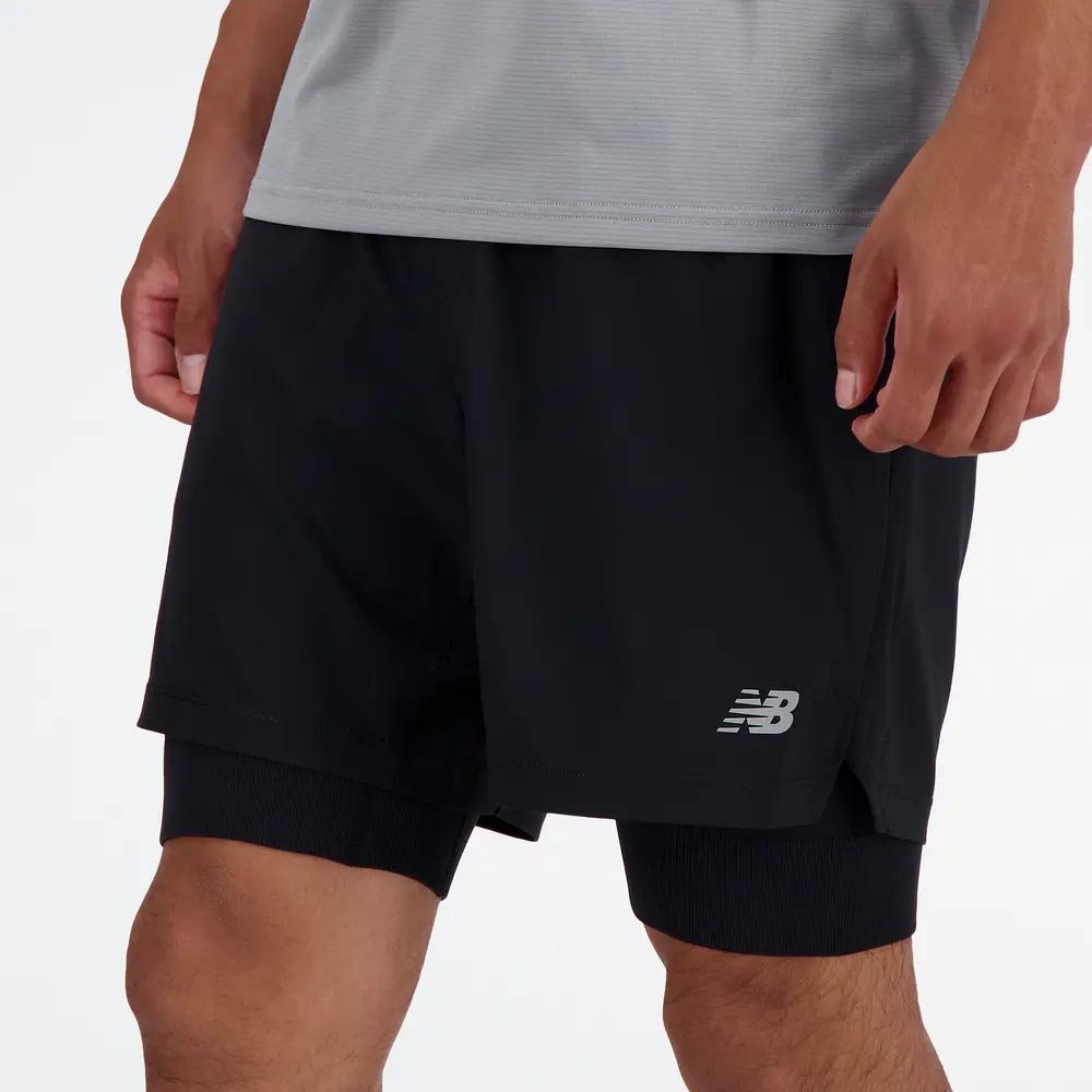 New Balance AC Short 7 Lined M Black