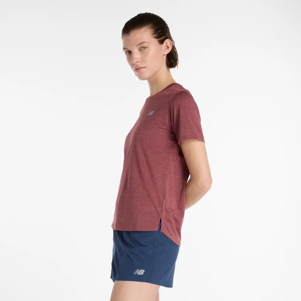 New Balance Athletics T-Shirt W Burgundy