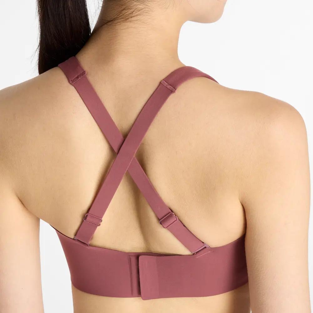 Biustonosz New Balance Race Bra W Różowy