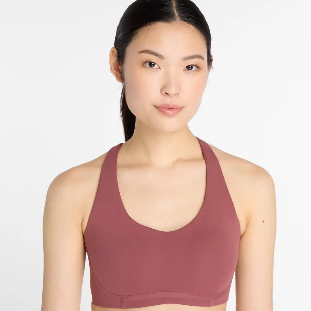 Biustonosz New Balance Race Bra W Różowy