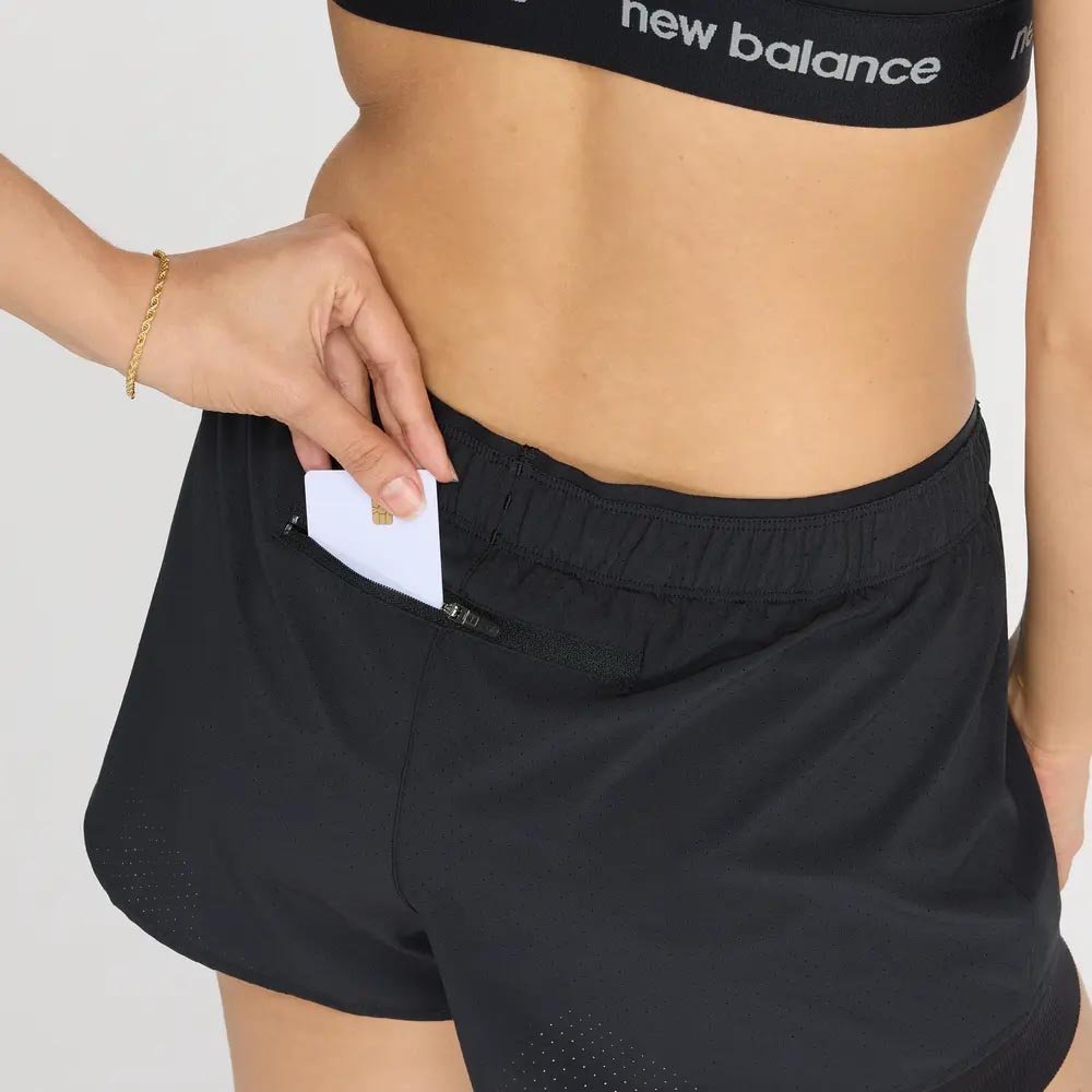 Spodenki New Balance RC 2 In 1 Short 3 W Czarne