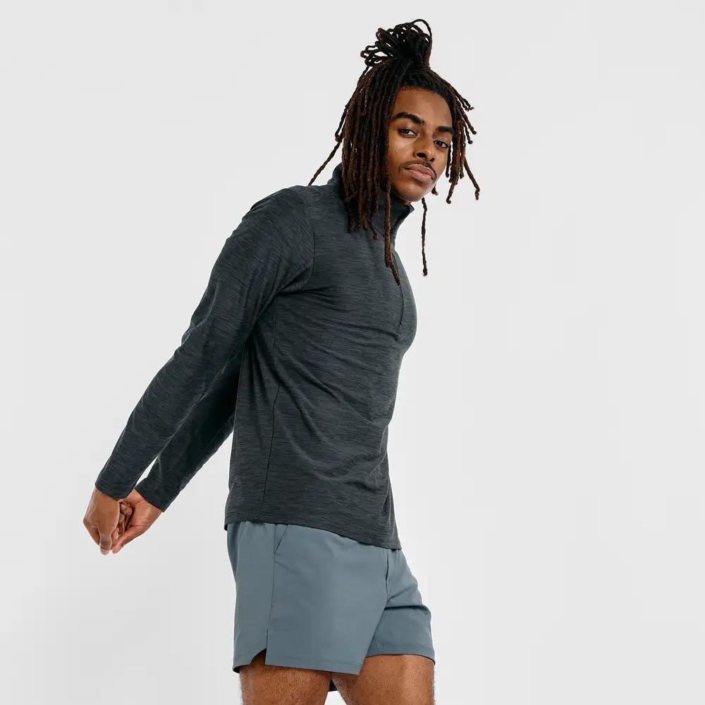 New Balance Spacedye 1/4 Zip M Gray Sweatshirt