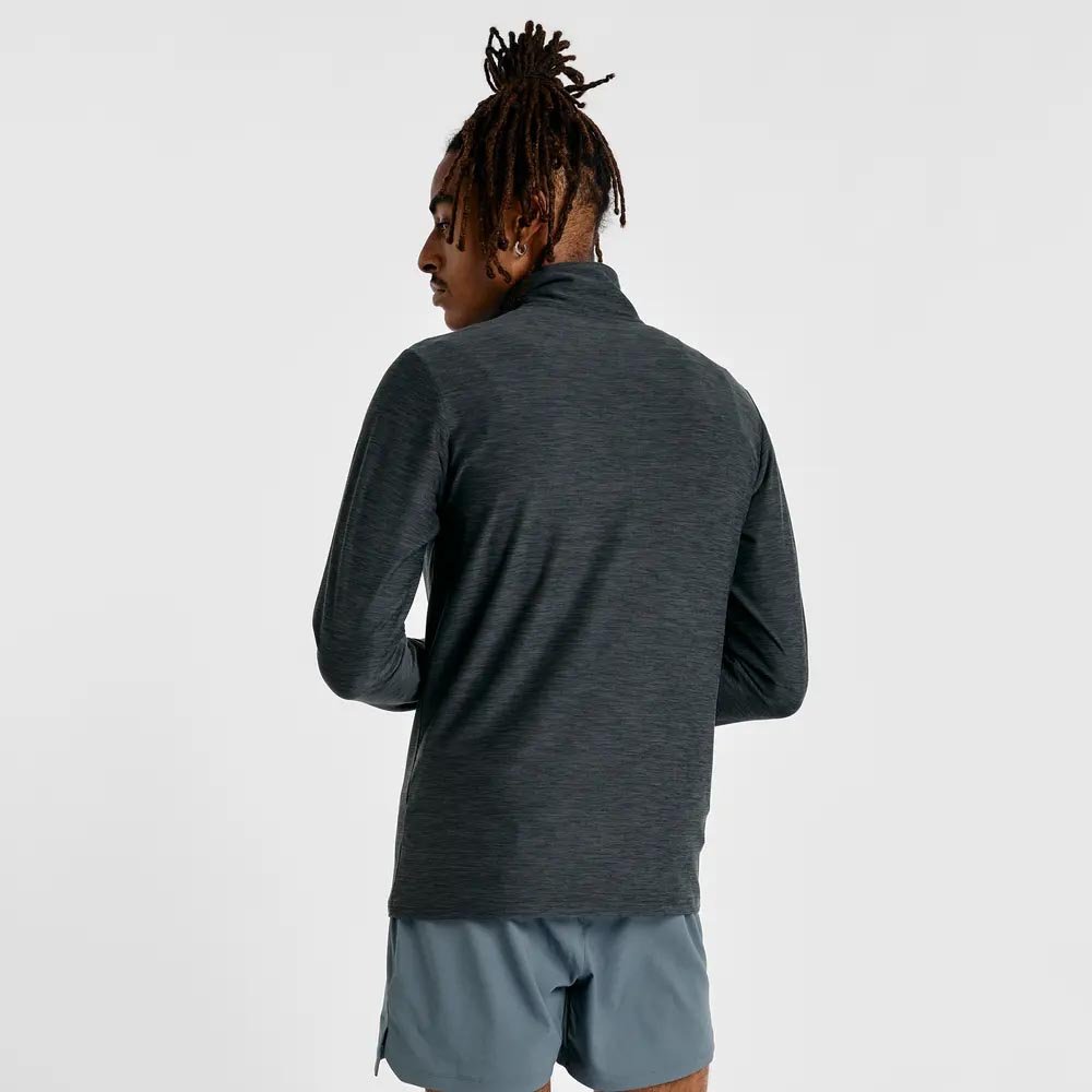 New Balance Spacedye 1/4 Zip M Gray Sweatshirt