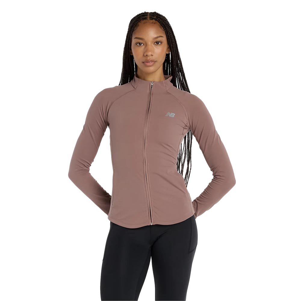Geacă New Balance Harmony Full Zip W roz maro