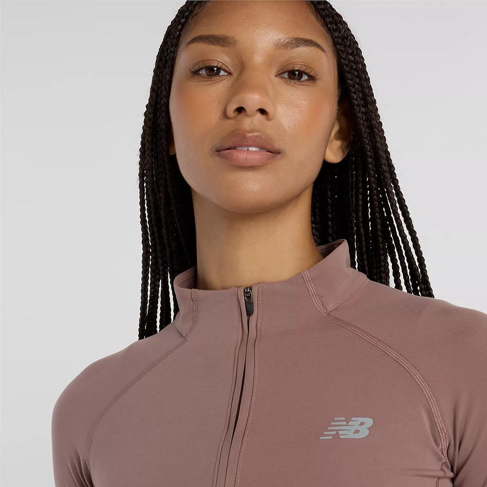 Geacă New Balance Harmony Full Zip W roz maro