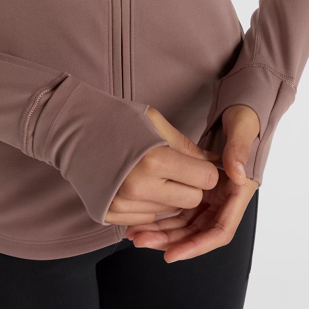 Geacă New Balance Harmony Full Zip W roz maro