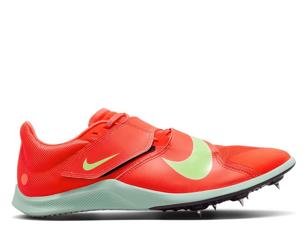 Kolce do biegania Nike Zoom Rival Jump U Czerwono-Limonkowe