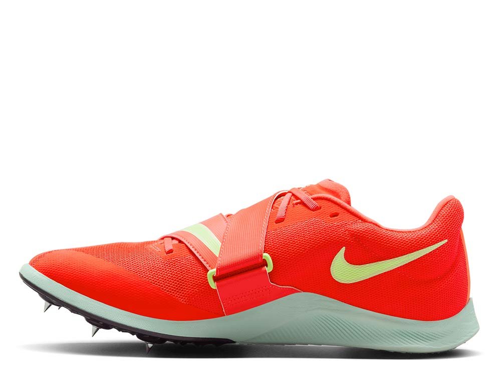 Kolce do biegania Nike Zoom Rival Jump U Czerwono-Limonkowe