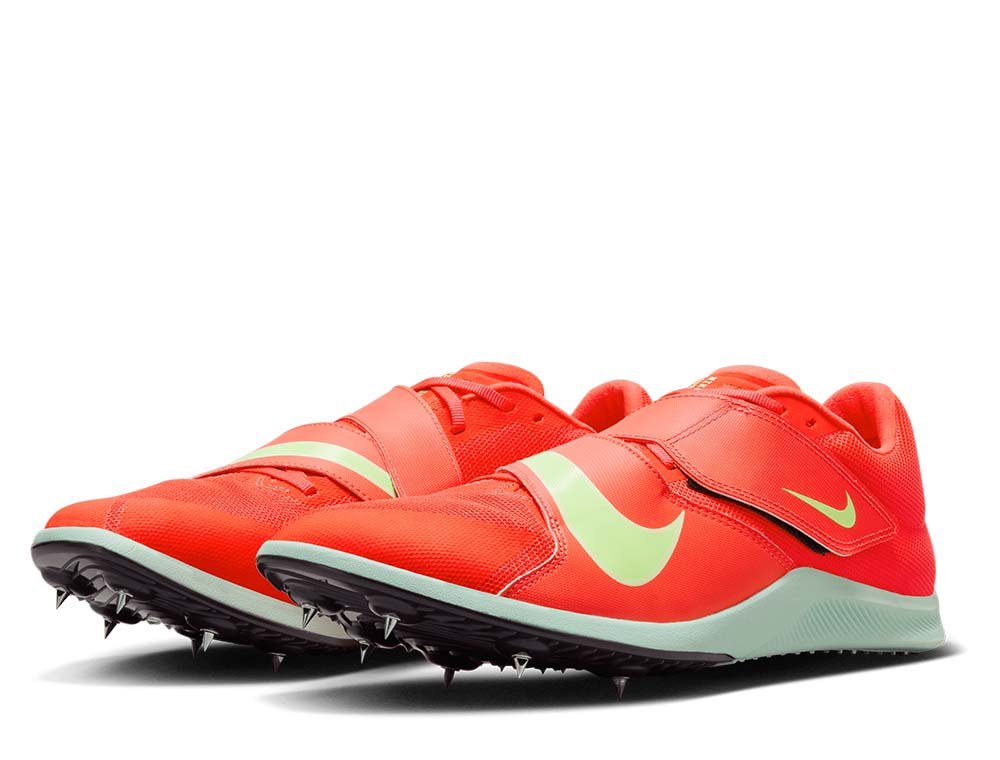 Kolce do biegania Nike Zoom Rival Jump U Czerwono-Limonkowe